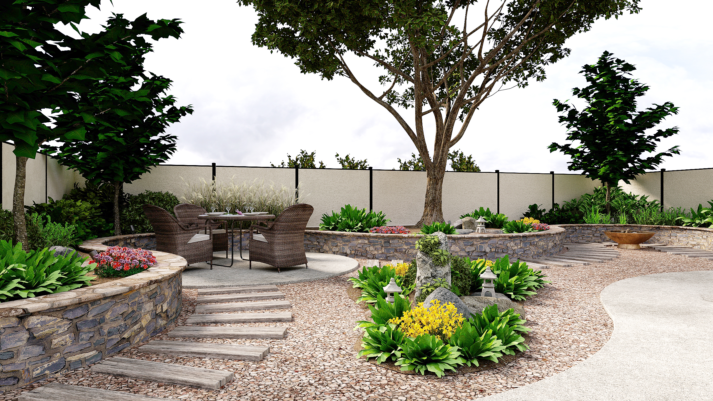 FRC 围栏系列-庭院围墙